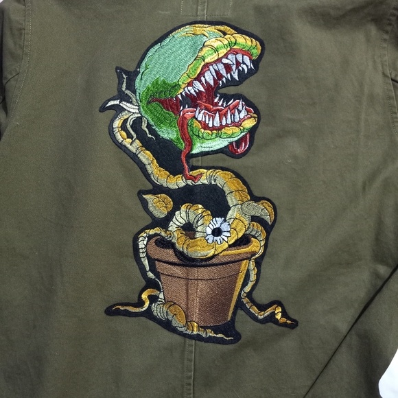 BONE IN Iron fist custom punk jacket by Rage Jackets! OOAK punk/goth patch - Picture 3 of 9